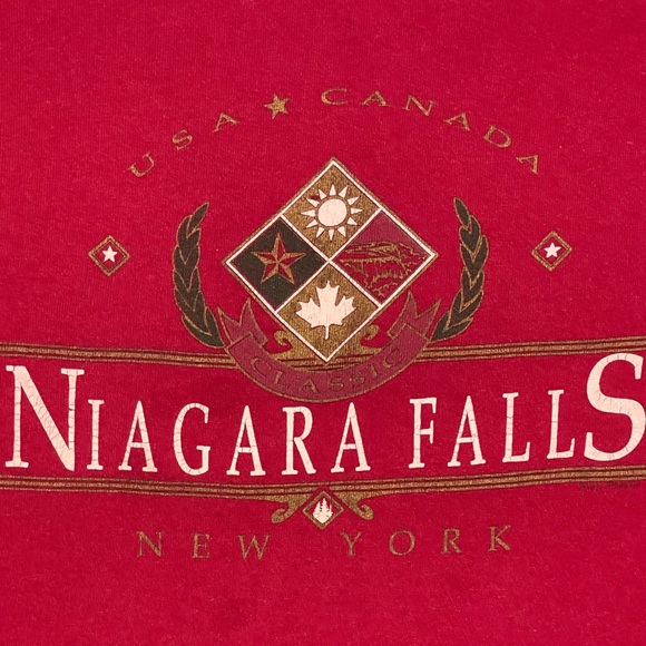 Vintage 90’s Niagara Falls New York red sweatshirt. - Picture 2 of 3
